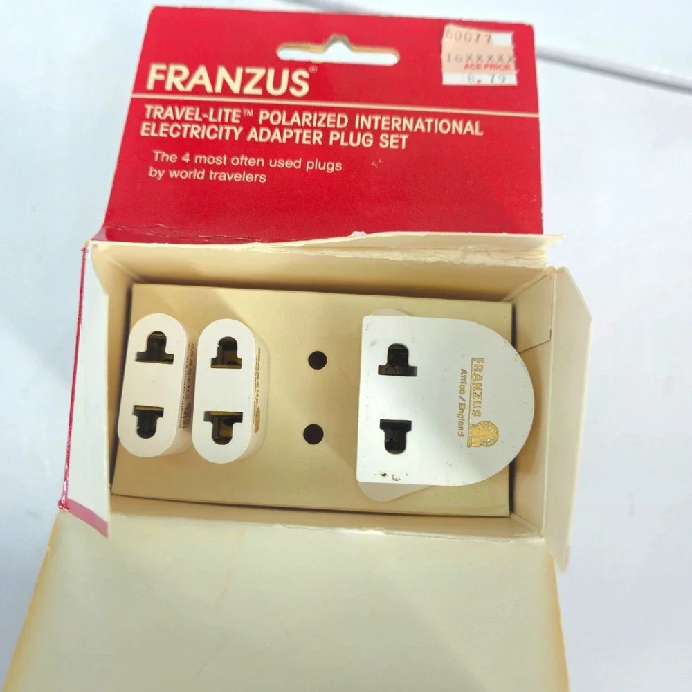 FRANZUS Travel Polarized International Electricity Adapter Plug Set M500 MISSING